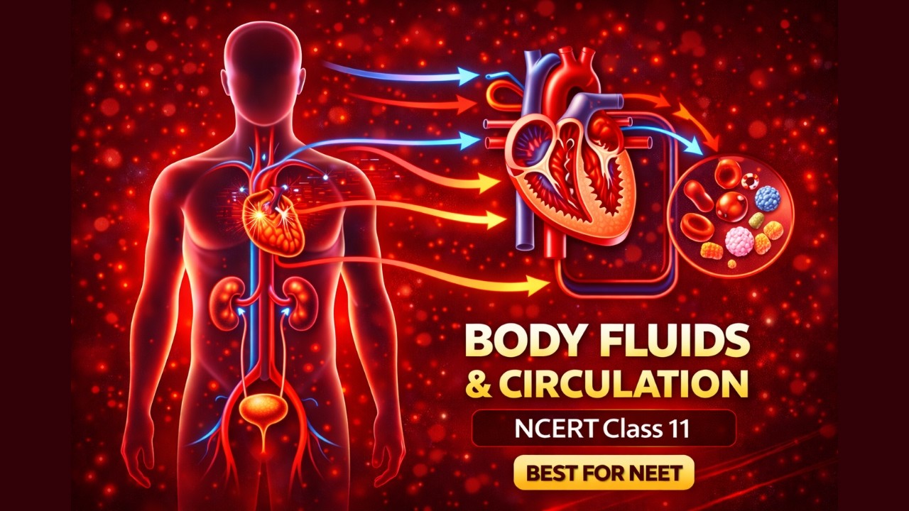 Body Fluids and Circulation Class 11th Biology Animated Video Lectures For Neet exam In Delhi NCERT Book CBSE Syllabus Neet Online Coaching