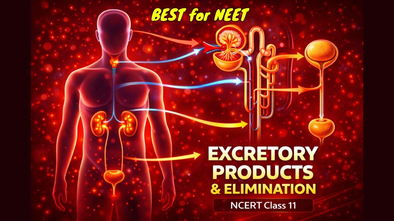 Excretory Products and Their Elimination Class 11th Biology Animated Video Lectures For Neet exam In Delhi NCERT Book CBSE Syllabus Neet Online Coaching
