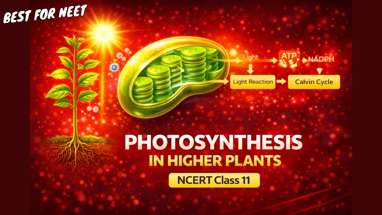 Photosynthesis in Higher Plants Class 11th Biology Animated Video Lectures For Neet exam In Delhi NCERT Book CBSE Syllabus Neet Online Coaching