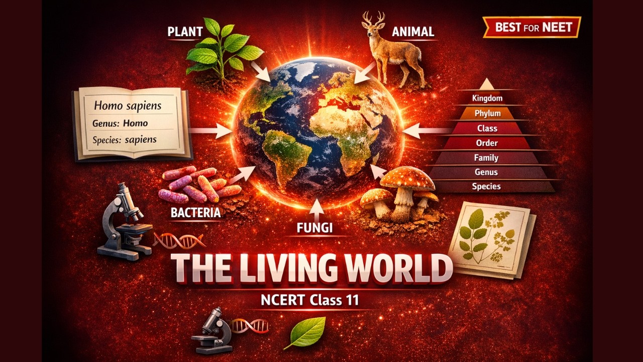 The Living World<br>Video #1 | Neet Biology | Class 11th Biology Animated Video Lecture (Neet Online Coaching)