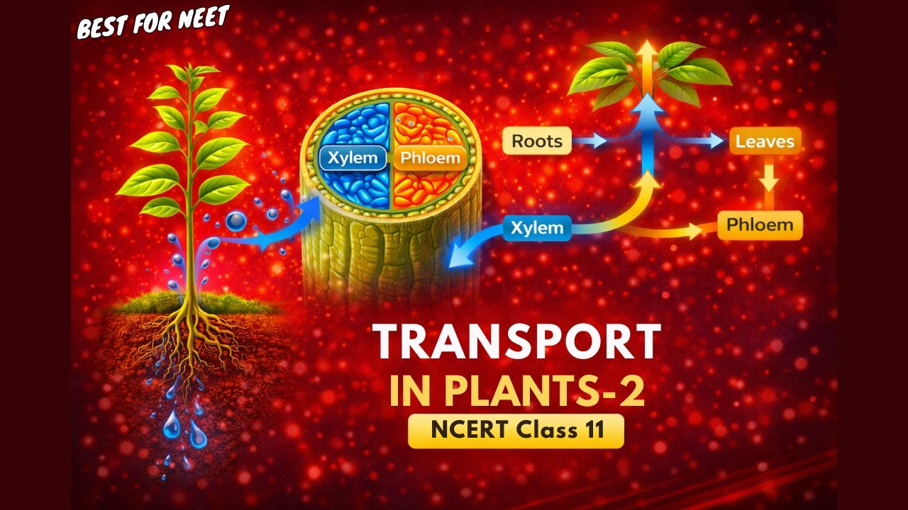 Transport in Plants Part 2 Class 11th Biology Animated Video Lectures For Neet exam In Delhi NCERT Book CBSE Syllabus Neet Online Coaching