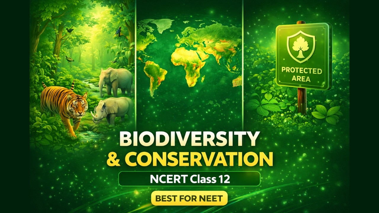Biodiversity and its Conservation Class 12th Biology Animated Video Lectures For Neet exam In Delhi NCERT Book CBSE Syllabus Online Neet Coaching