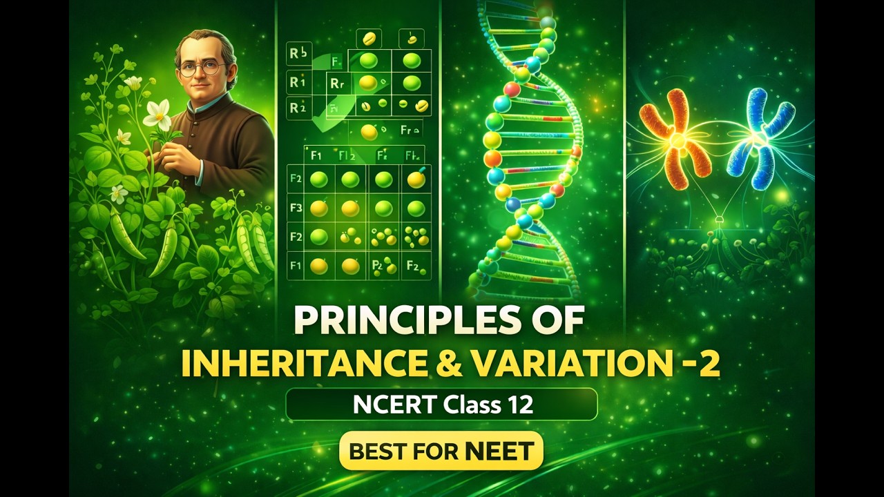 Principles of Inheritance and Variation Part 2 Class 12th Biology Animated Video Lectures For Neet exam In Delhi NCERT Book CBSE Syllabus Online Neet Coaching