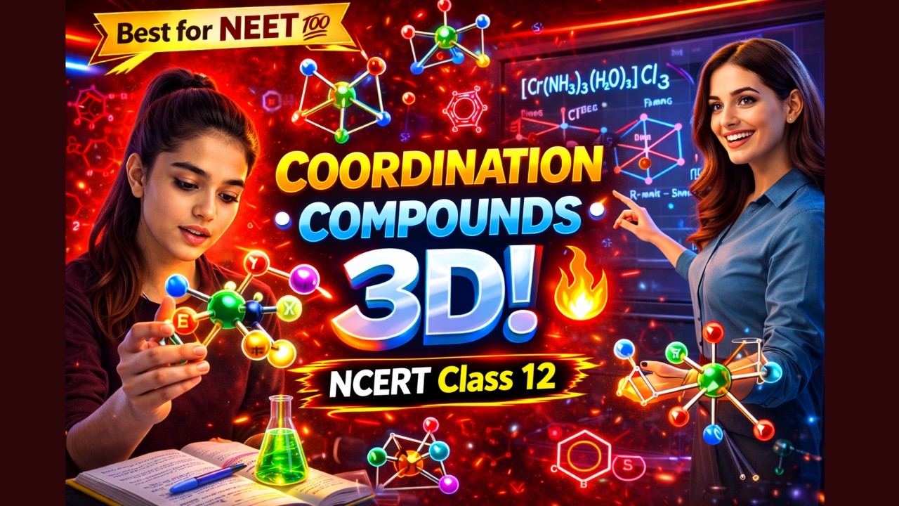 Coordination Compounds Class 12th Chemistry Animated Video Lectures For Neet exam In Delhi NCERT Book CBSE Syllabus Updated Course