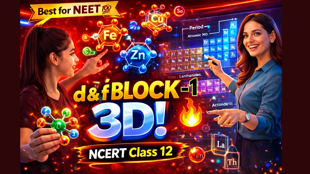 d & f-Block Elements Class 12th Chemistry Animated Video Lectures For Neet exam In Delhi NCERT Book CBSE Syllabus Updated Course