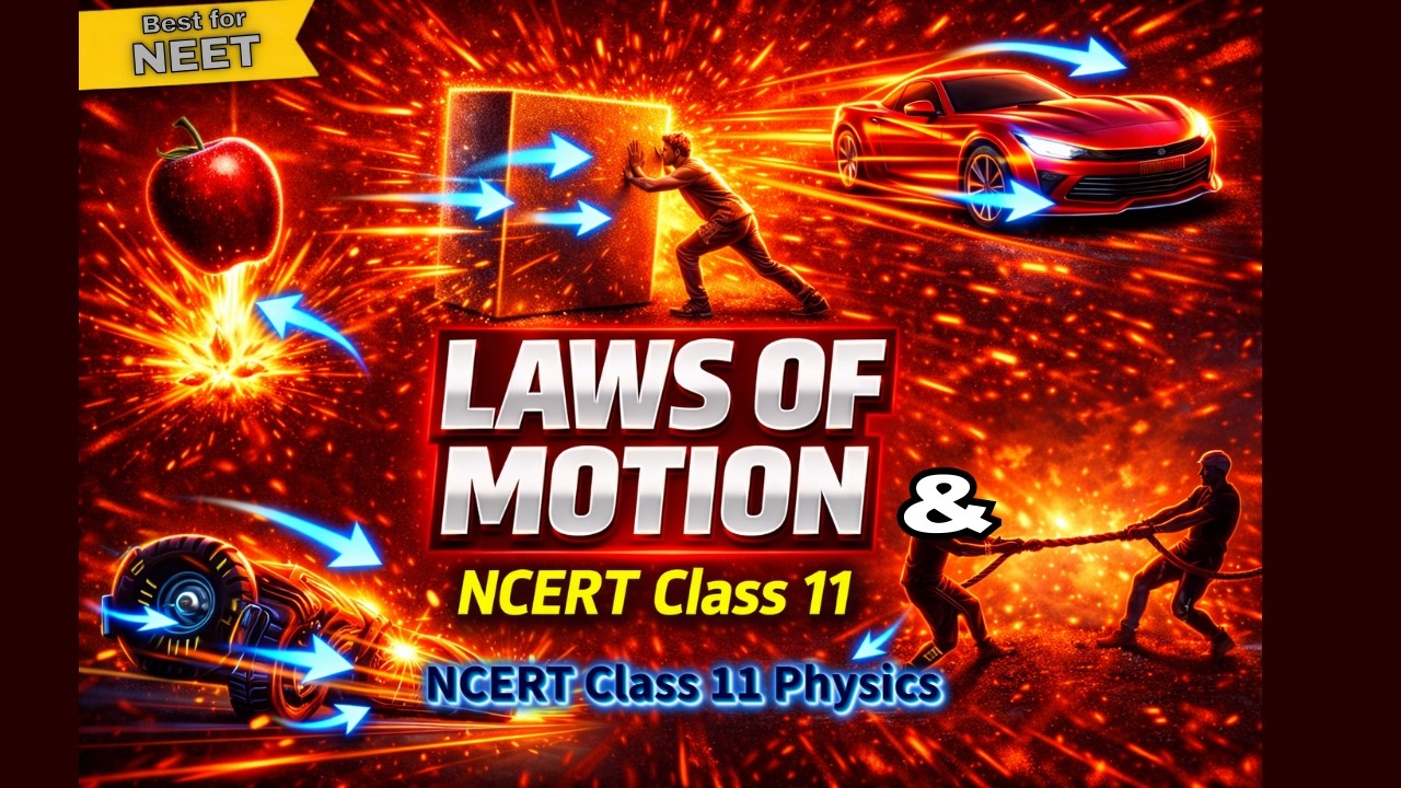 Laws of Motion Class 11th Physics Animated Video Lectures For Neet exam In Delhi NCERT Book CBSE Syllabus Updated Course