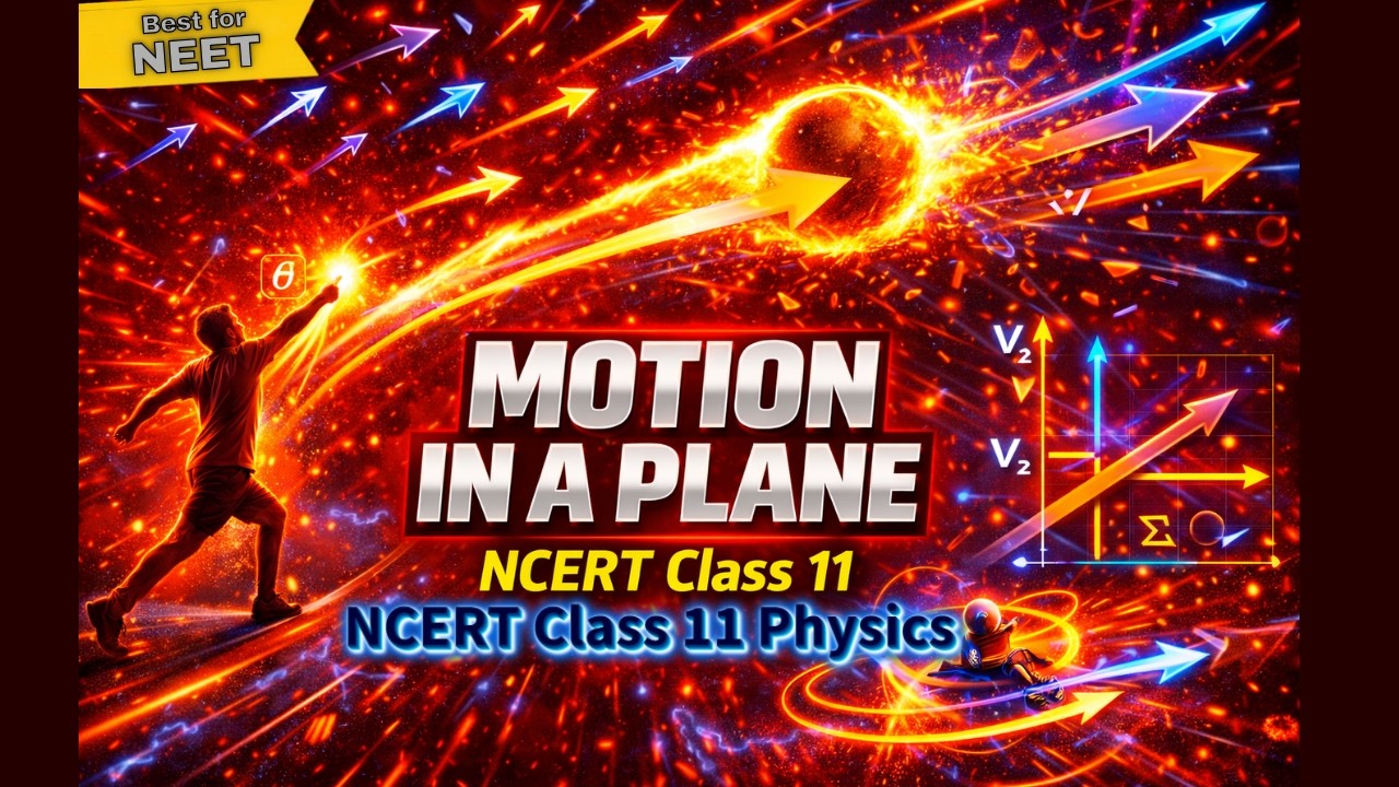 Motion in a Plane Class 11th Physics Animated Video Lectures For Neet exam In Delhi NCERT Book CBSE Syllabus Updated Course
