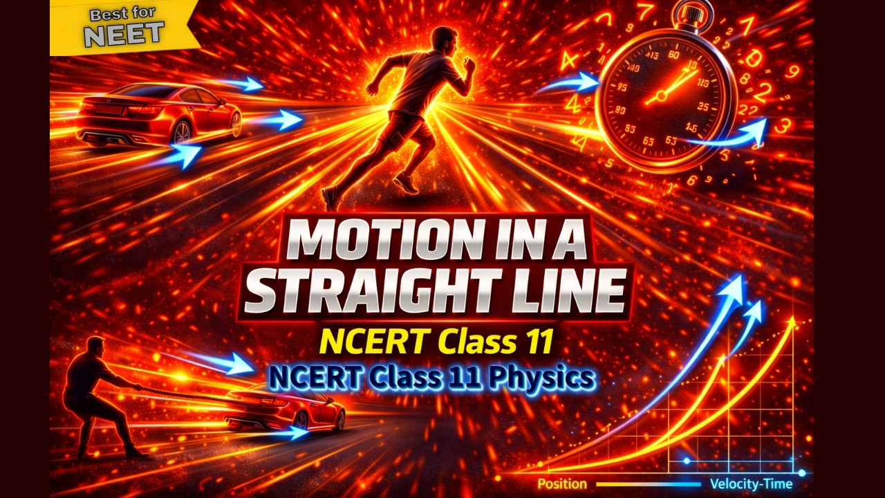 Motion in a straight line Class 11th Physics Animated Video Lectures For Neet exam In Delhi NCERT Book CBSE Syllabus Updated Course