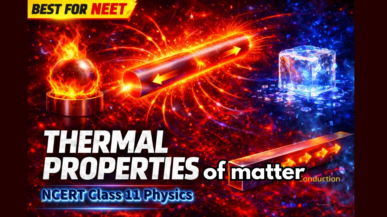 Thermal Properties of Matter Class 11th Physics Animated Video Lectures For Neet exam In Delhi NCERT Book CBSE Syllabus Updated Course