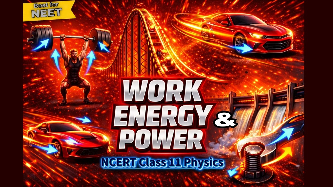 Work Energy and Power Class 11th Physics Animated Video Lectures For Neet exam In Delhi NCERT Book CBSE Syllabus Updated Course