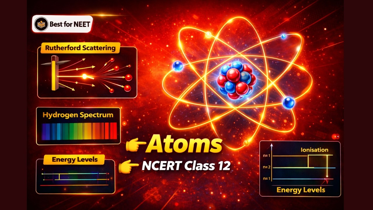 Atoms Class 12th Physics Animated Video Lectures For Neet exam In Delhi NCERT Book CBSE Syllabus Updated Course