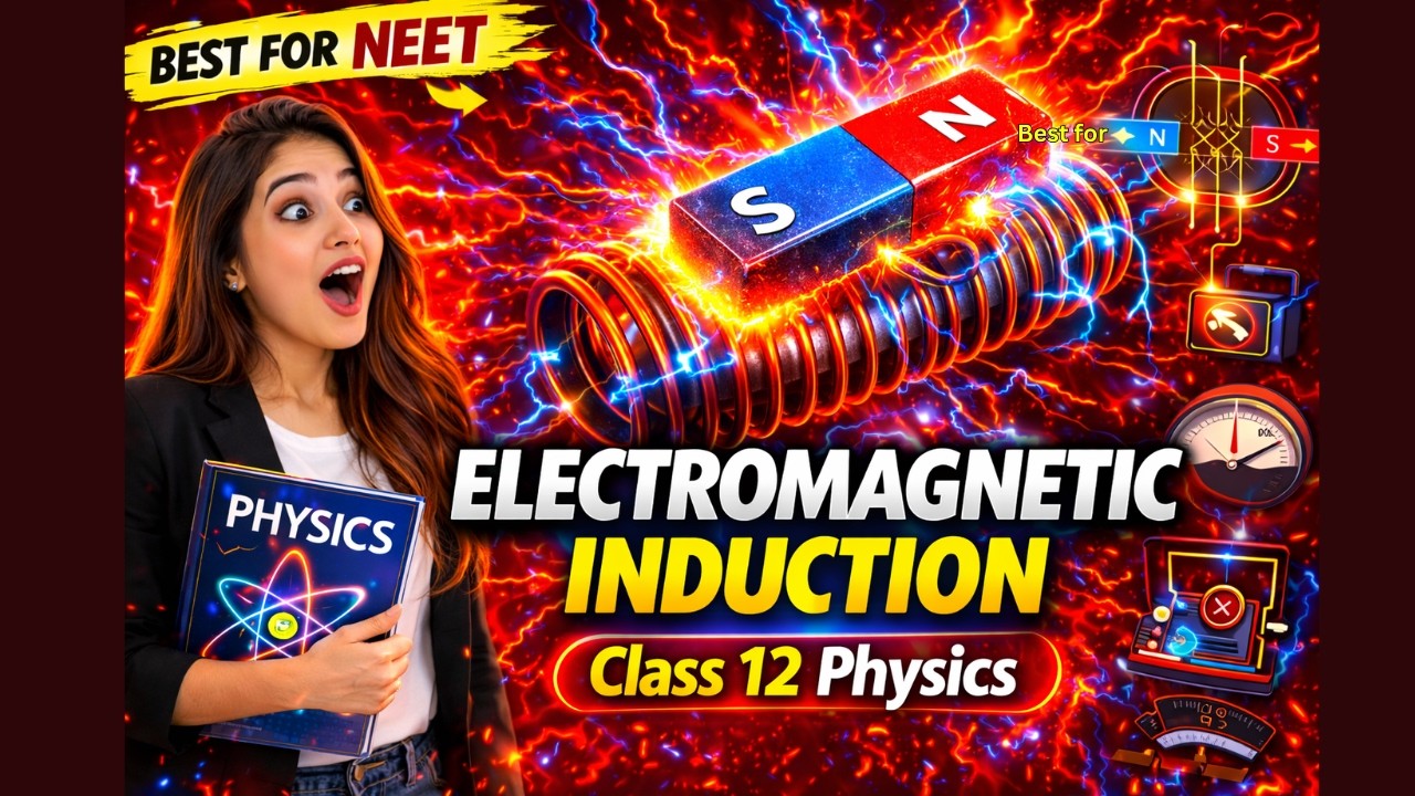 Electromagnetic Induction Class 12th Physics Animated Video Lectures For Neet exam In Delhi NCERT Book CBSE Syllabus Updated Course