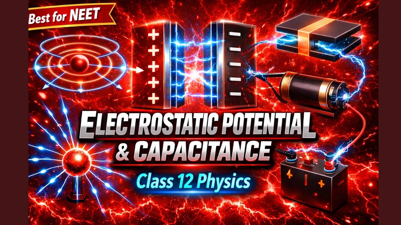 Electrostatic Potential & Capacitance Class 12th Physics Animated Video Lectures For Neet exam In Delhi NCERT Book CBSE Syllabus Updated Course