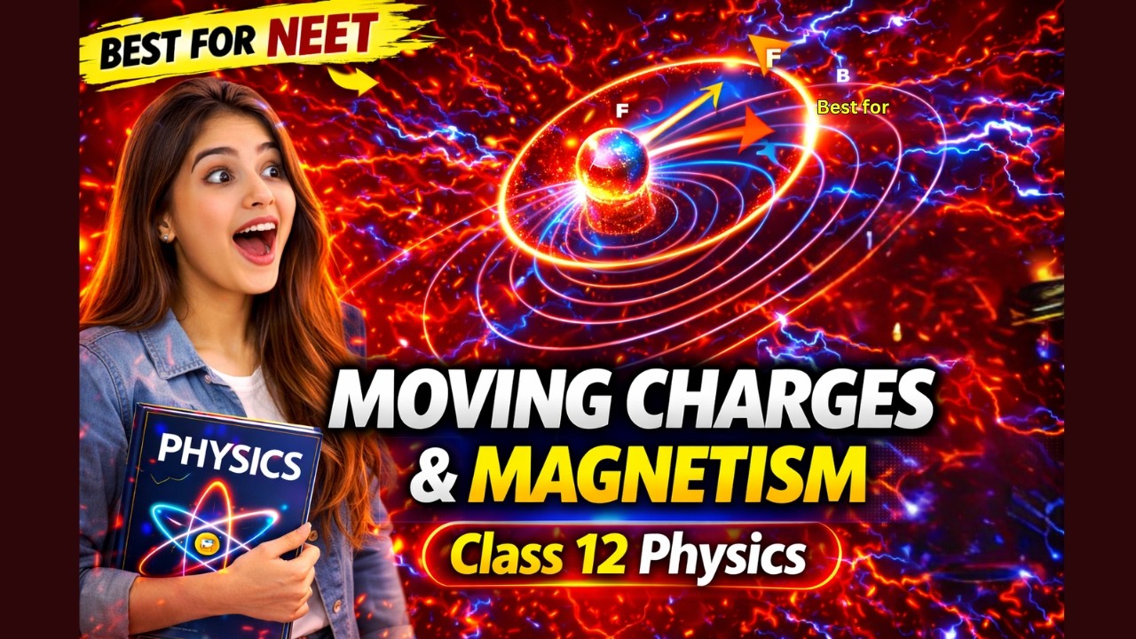 Moving Charges & Magnetism Class 12th Physics Animated Video Lectures For Neet exam In Delhi NCERT Book CBSE Syllabus Updated Course