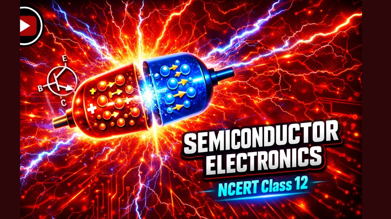 Semiconductor Electronics: Materials, Devices and Simple Circuits Class 12th Physics Animated Video Lectures For Neet exam In Delhi NCERT Book CBSE Syllabus Updated Course
