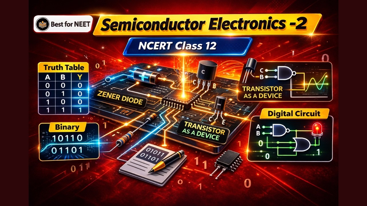 Semiconductor Electronics Part 2 Class 12th Physics Animated Animated Video Lectures For Neet exam In Delhi NCERT Book CBSE Syllabus Online Neet Coaching