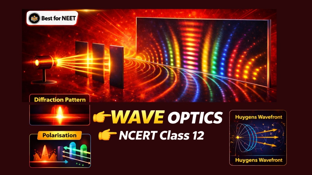 Wave Optics Class 12th Physics Animated Video Lectures For Neet exam In Delhi NCERT Book CBSE Syllabus Updated Course